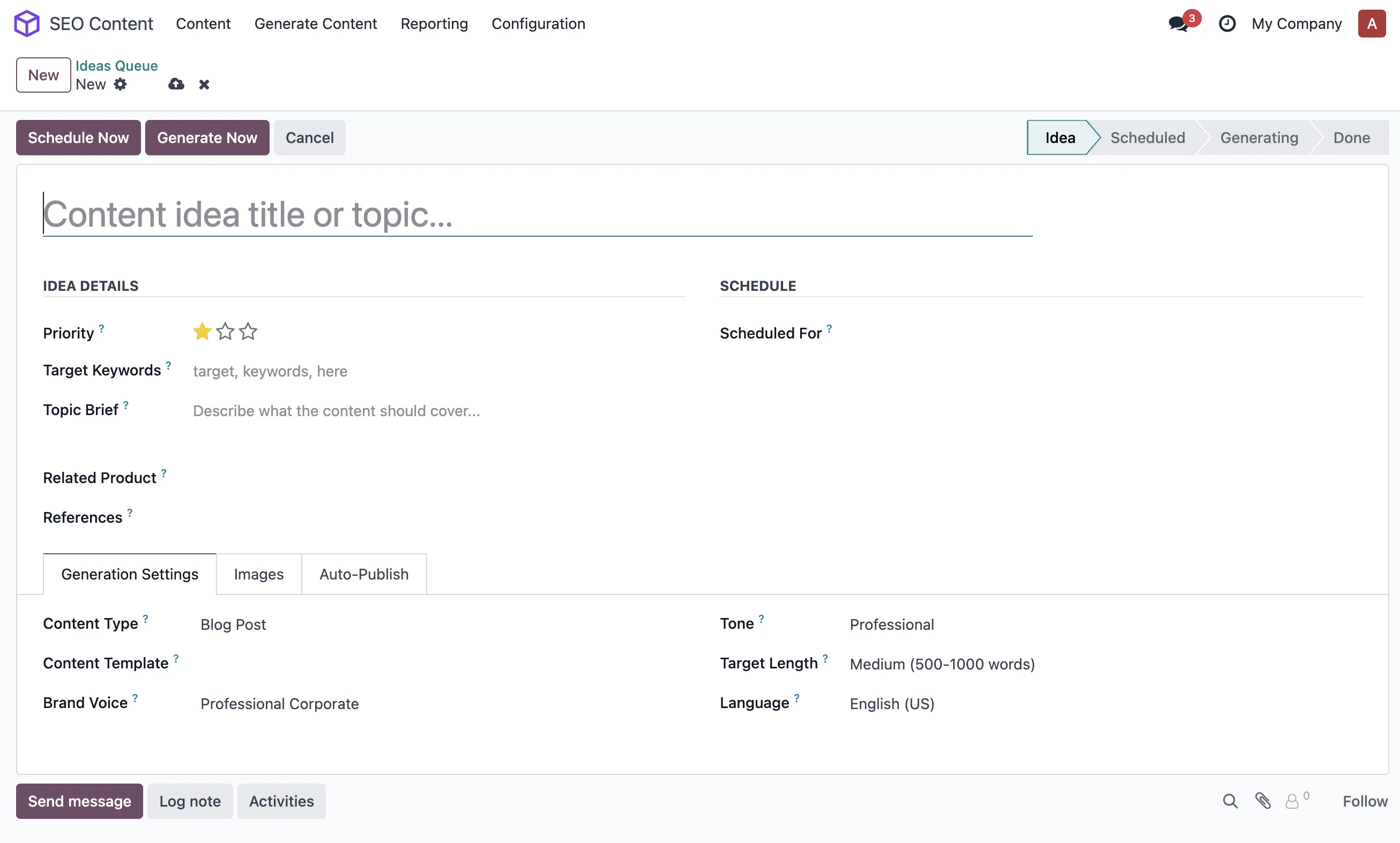 AI-generated SEO content